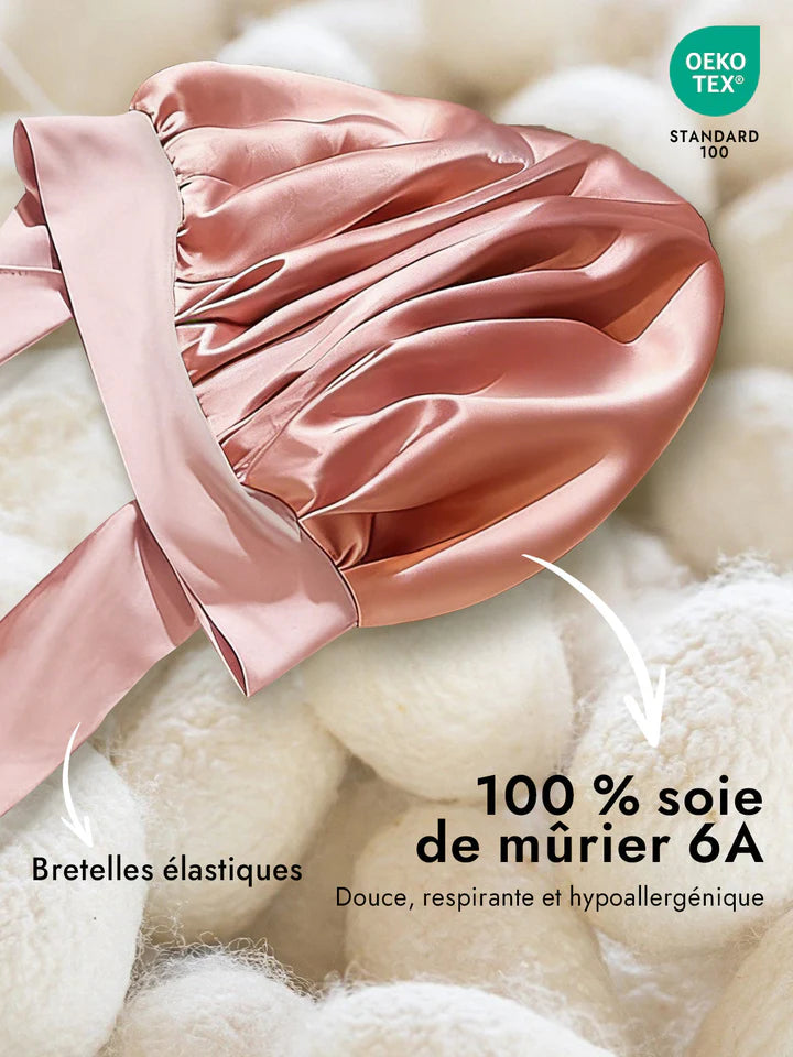 Bonnet de Nuit en Soie Beloria – Réveillez-vous avec des cheveux doux et brillants