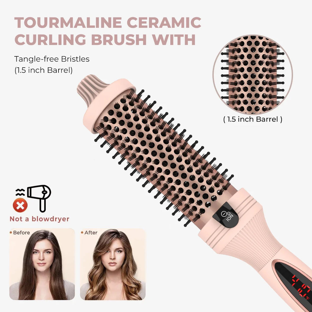 3-in-1 Negative Ion Two PTC Heaters Thermal Brush