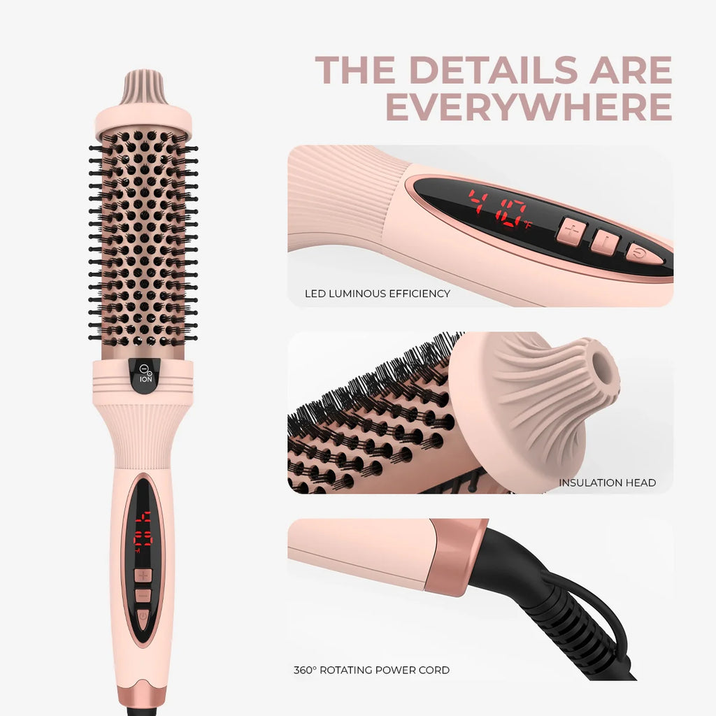 3-in-1 Negative Ion Two PTC Heaters Thermal Brush