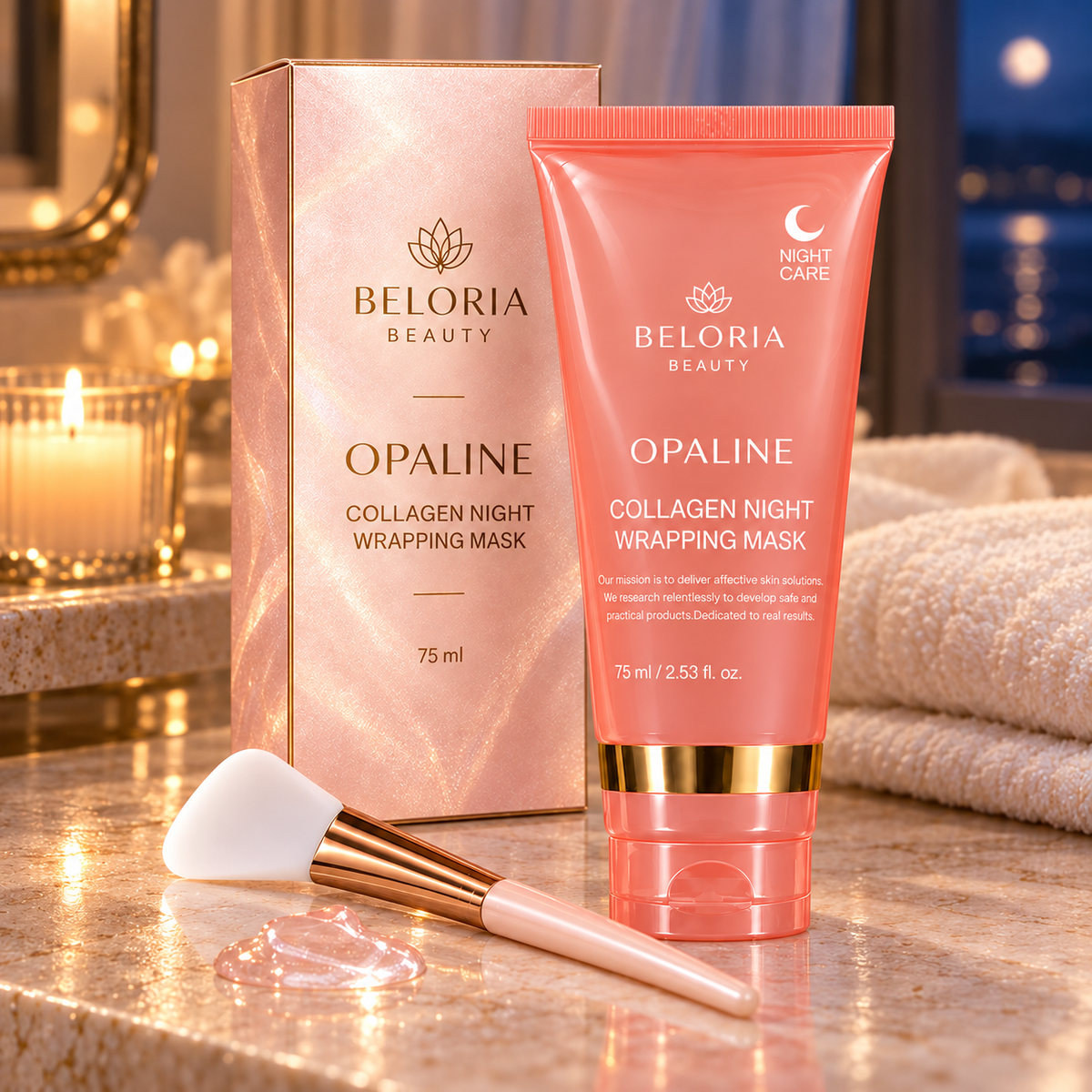 Opaline – Masque de nuit au collagène, le secret glass skin de la K-beauty