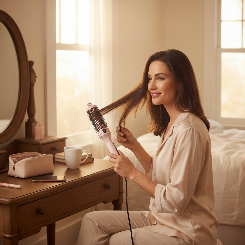 3-in-1 Negative Ion Two PTC Heaters Thermal Brush